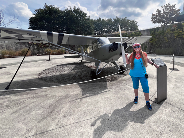 Karen Duquette at the L-3 Grasshopper