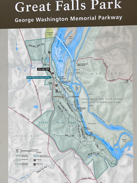 Great falls Park map