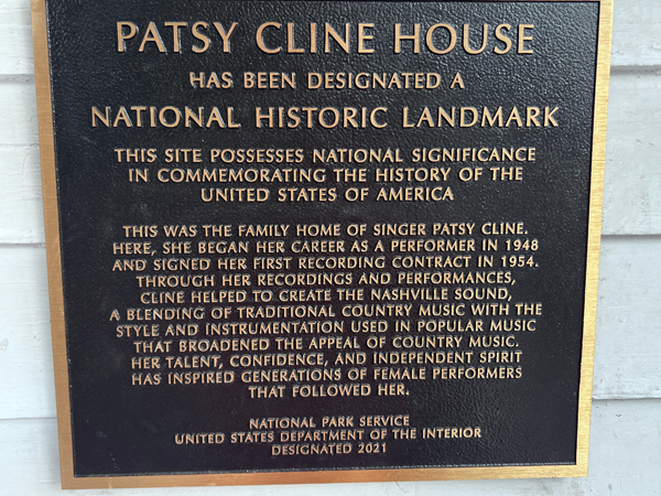 Patsy Cline's Historic House