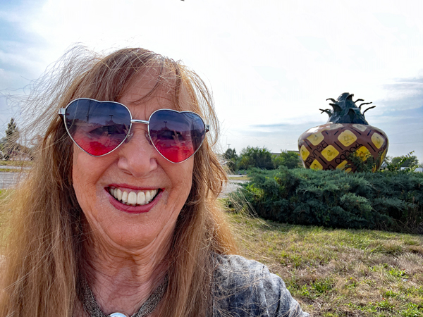 Karen Duquette and the big pineaple