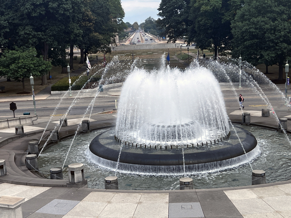 Pennsylvania War Veterans Memorial fountain
