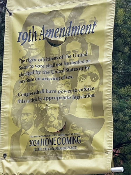 19th Amendment sign