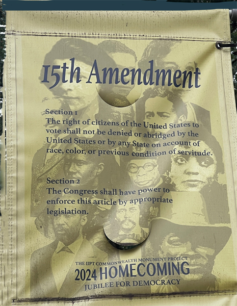 15th Amendment sign