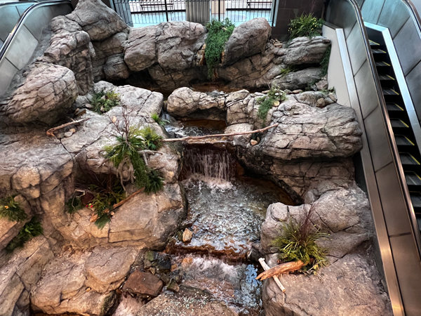 Indoor waterfall