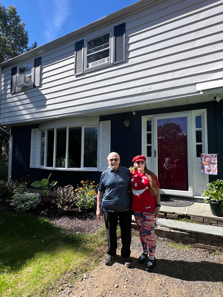 Lee and Karen Duquette at the Terryville house