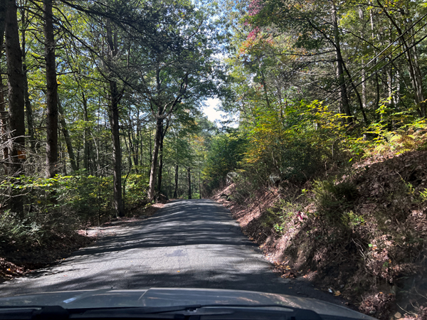 street going into Bristol CT