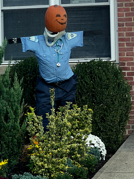 Scarecrow seen in downtown