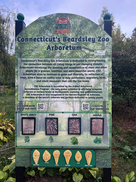 Connecticut's BeadsleyZoo Arboretum sign