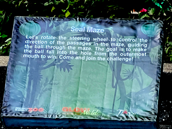 Seal maze sign