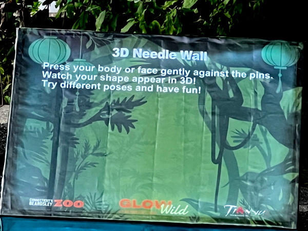 The 3D Needle Wall sign