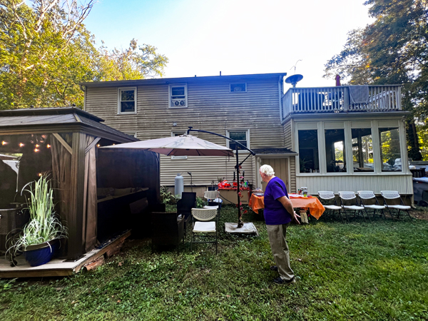 Lisa Duquette's backyard