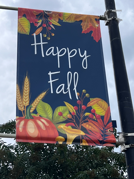 Happy Fall sign