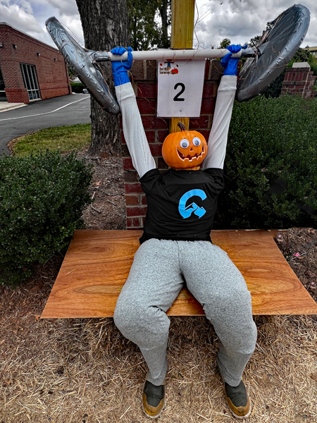 one scarecrow on Osborne Street
