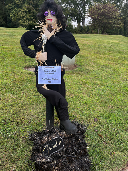 The Weiser Choice scarecrow