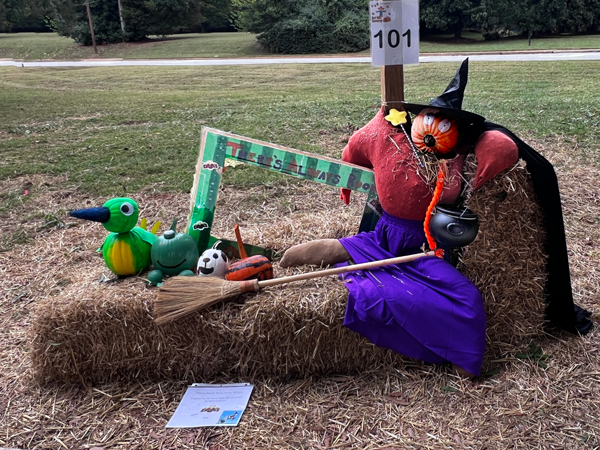 Orchard Park Elementary's Student Council scarecrow