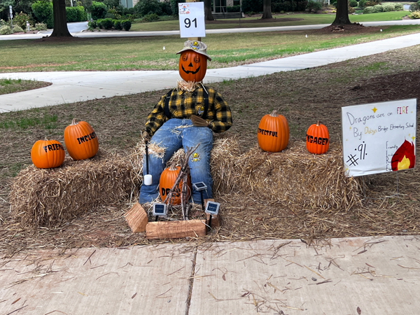 Doby's Bridge Elementary School scarecroe