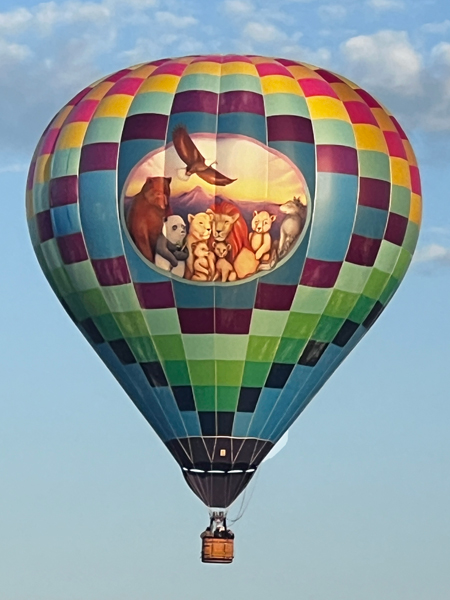 side on ot the balloon