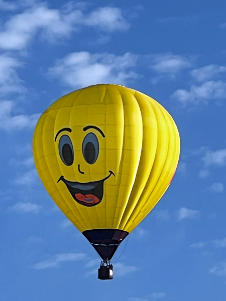 Chase Donner in ahappy hot air balloo