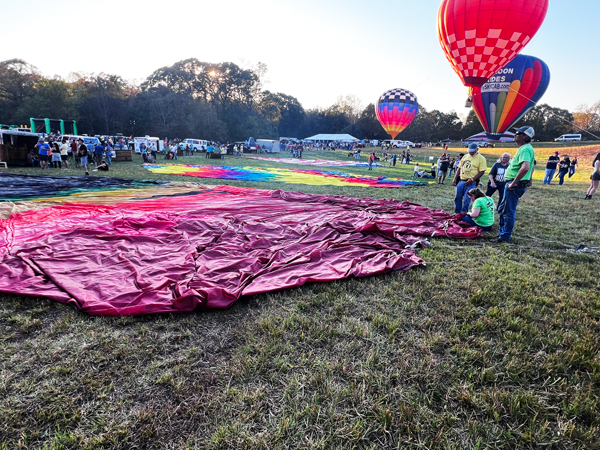 balloons were on the ground