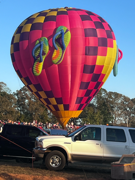 Roger Clark's hot air balloon