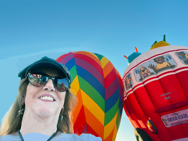 Karen Duquette at the Hot Air Bloon Festival 2025