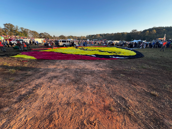 balloons were on the ground