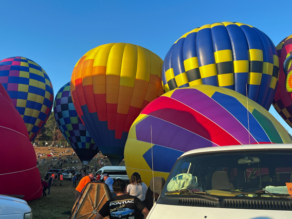 hot air balloons