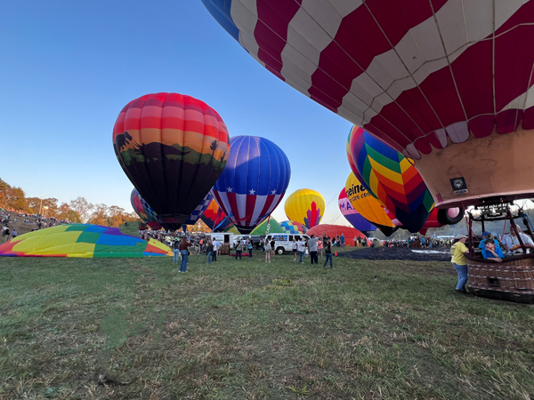 hot air balloons