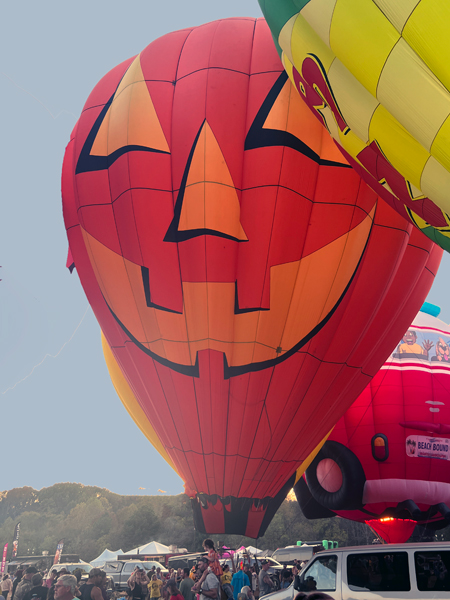pumpkin hot air balloon