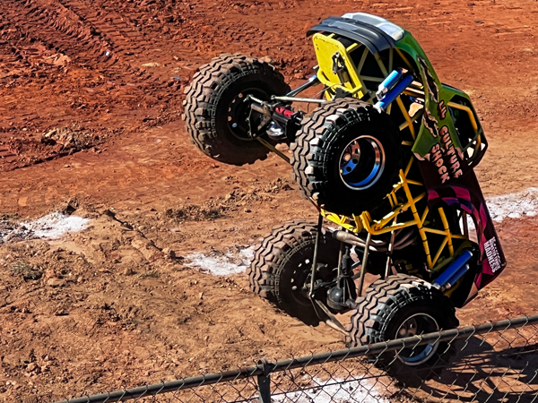 Daniel Aimes in the little Culture Shock Truck