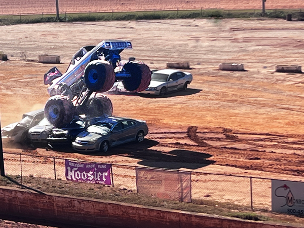 BJ Maconi in the Crime Time State Trooper Monster Truck