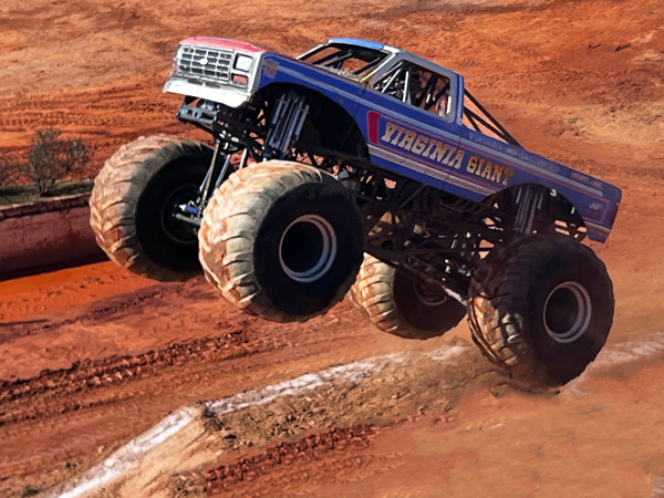 Cliff Vowell in the Virginia Giant Monster Truck