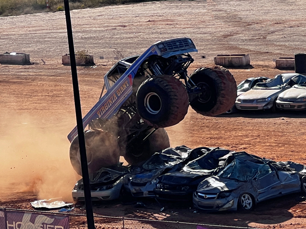 liff Vowell in the Virginia Giant Mosnter Truck