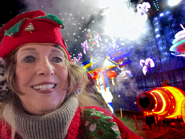 Karen Duquette in the play area