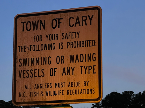 Townof Cary sign