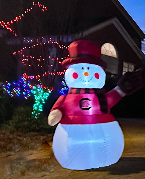 snowman in Shelly Wods 2025