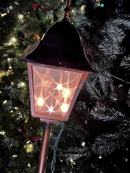 sparkly Christmas lamp