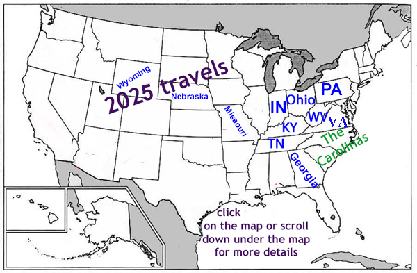 2025 travel map