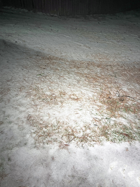 ice on the ground