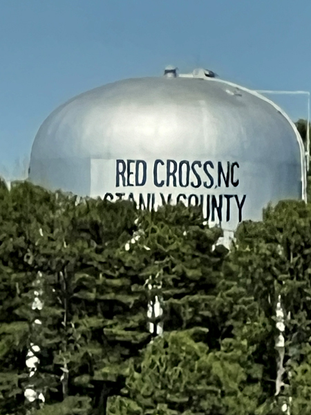 Red Crosse NC Stanly county Water tower