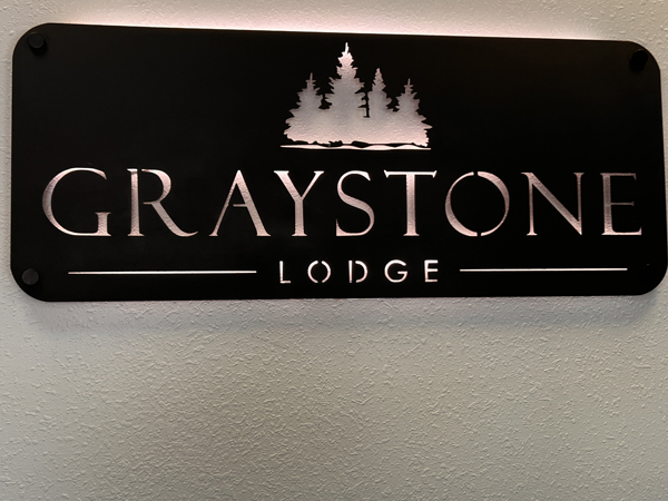 Greystone Lodge sign