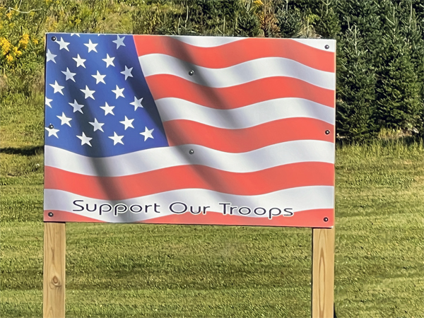 Support Our Troops  sign
