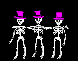 dancing skeleons