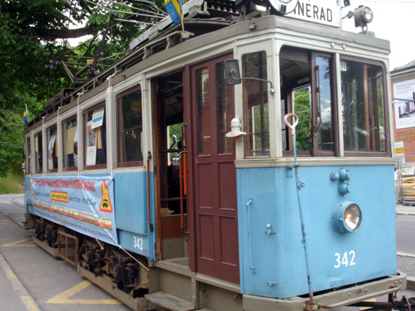trolley in Stockholm Sweden