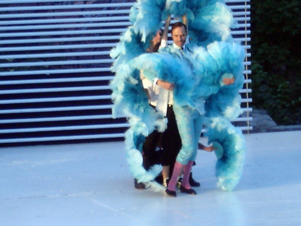 male performer in high heels