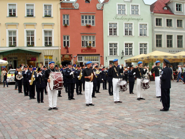 A band in the main square