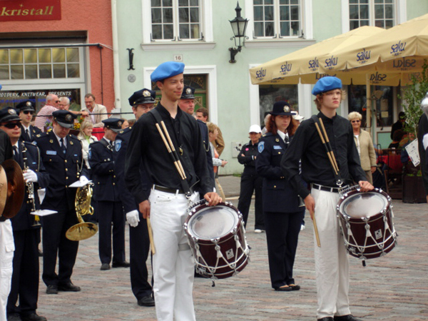 A band in the main square