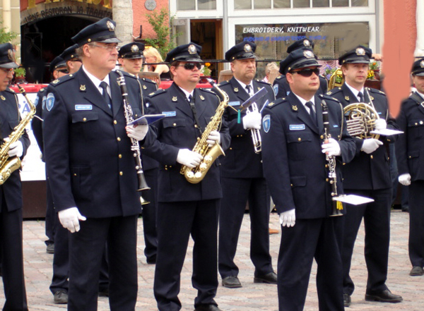 A band in the main square