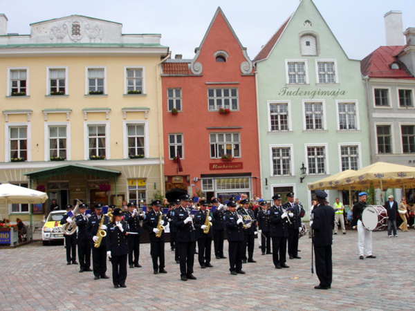 A band in the main square