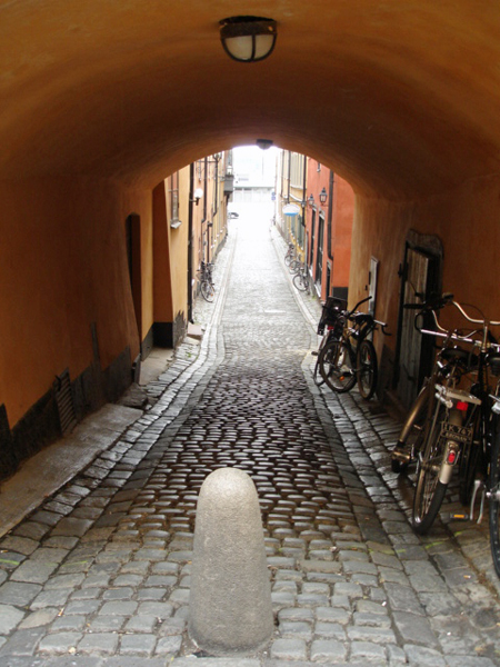 cobblestone streets